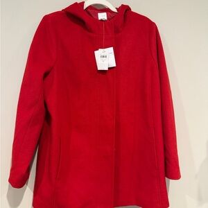 J. Jill Bold Red Hooded Jacket